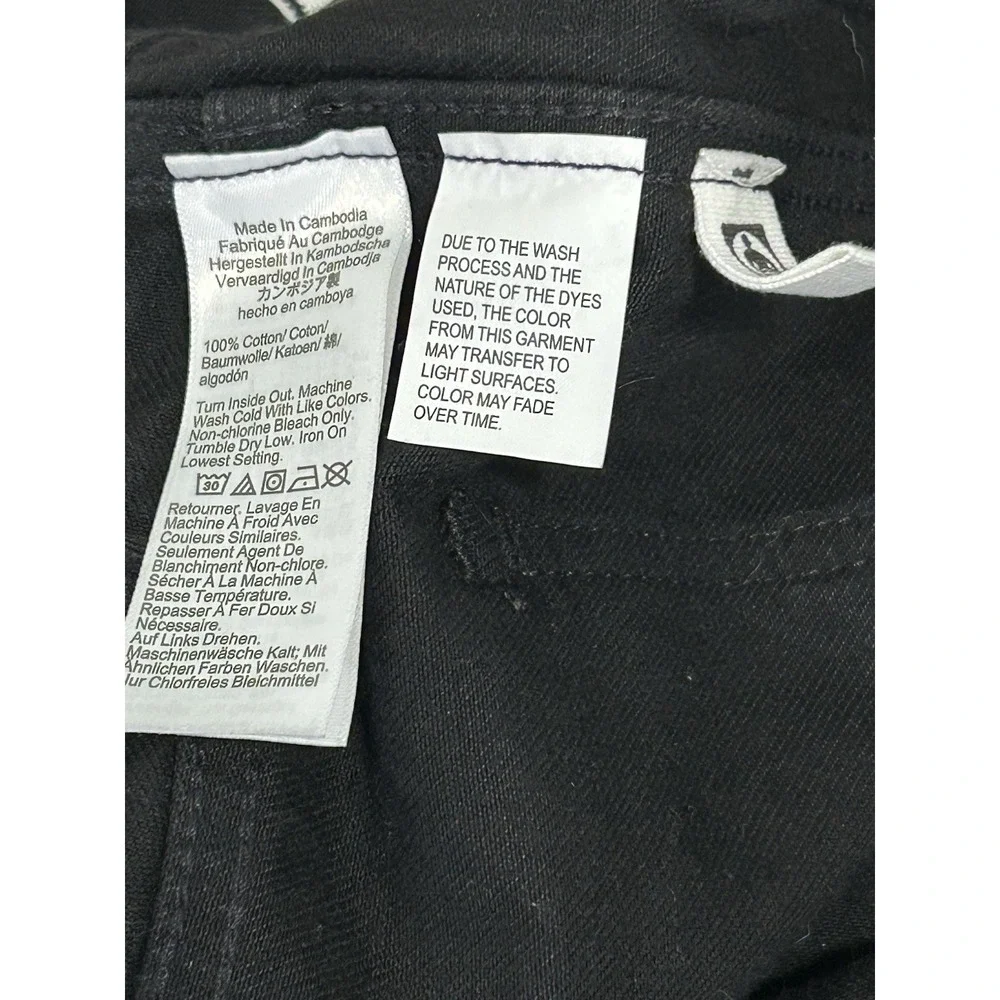 Madewell The Cleo Straight Jean Black High Rise Patch Pocket Jeans 30 NWOT $148 - Picture 12 of 12